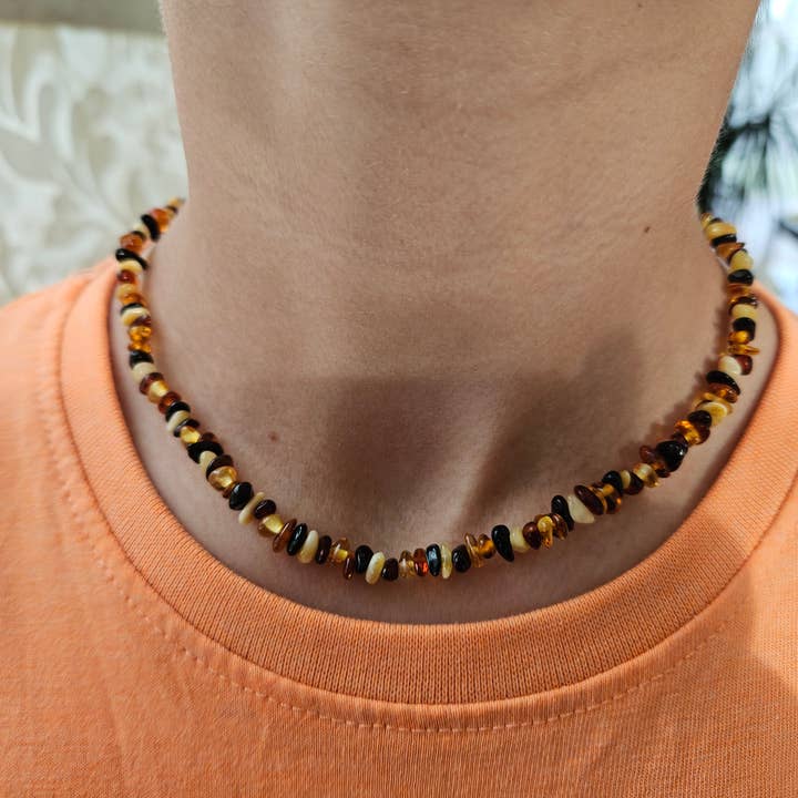 AmberLithuania - Vente Collier de perles - Collier en ambre naturel de la Baltique pour guérison par les cristaux7
