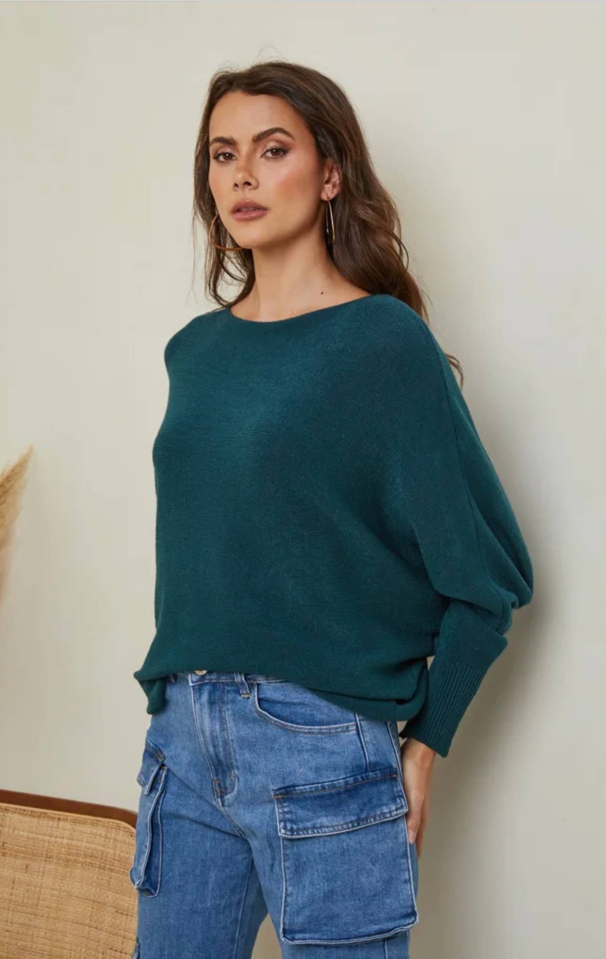 LÉA & LUC - Vendita all'ingrosso Maglione tricot - Donna - Maglione con maniche a pipistrello REF. 009956