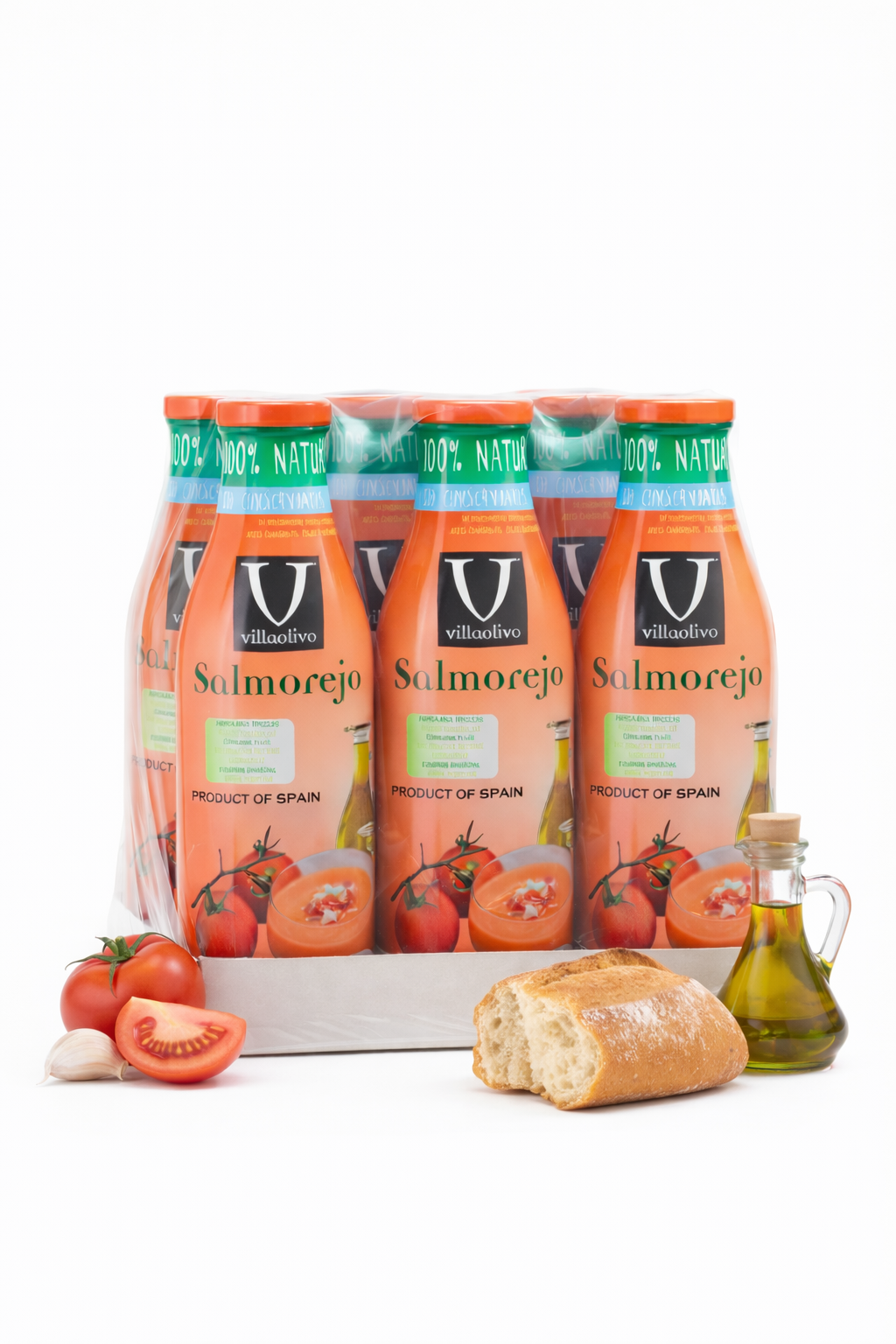 VillaOlivo - Wholesale Soup - | Villaolivo - Salmorejo With Gluten-Free Bread 1L |0
