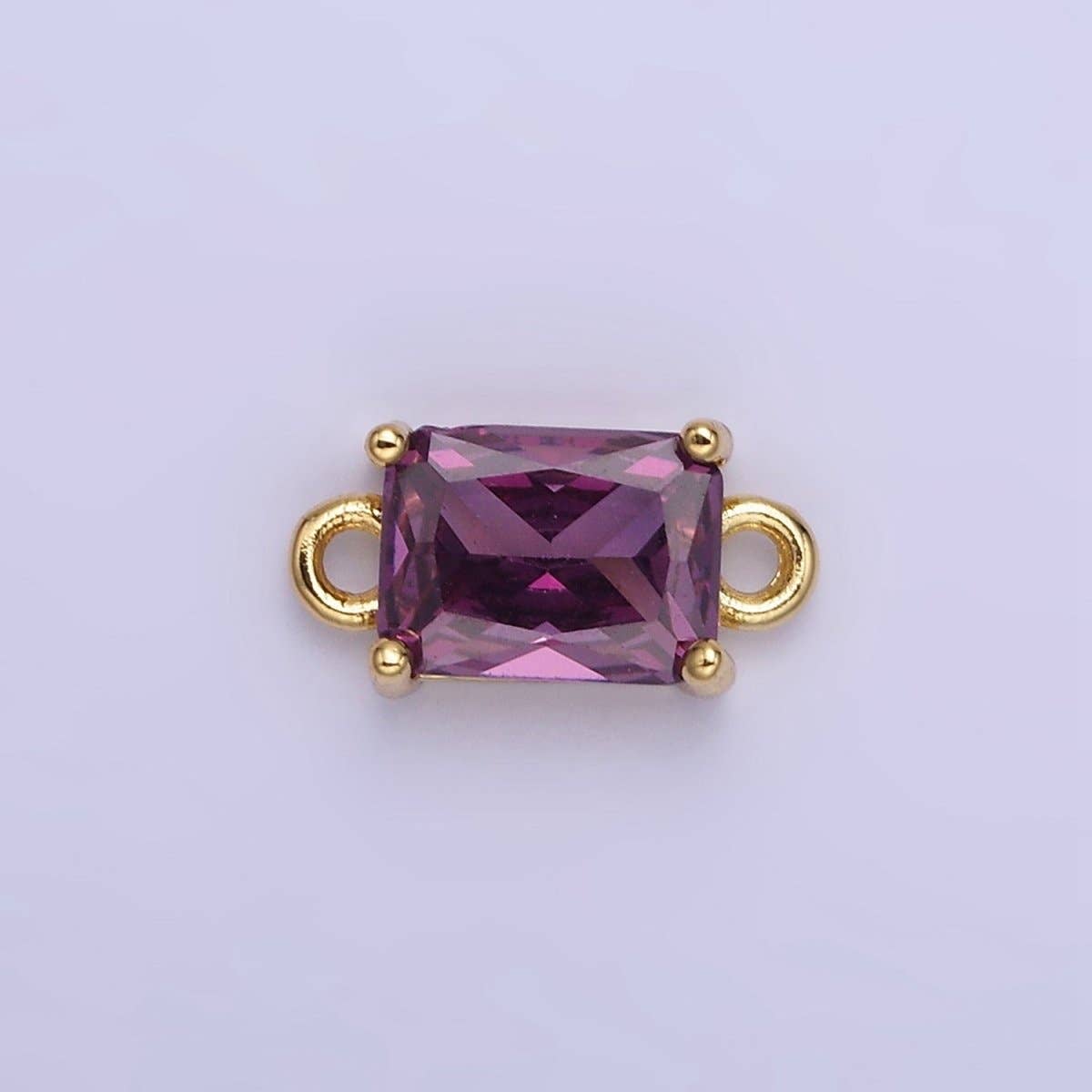 Aim Eternal - Venta al por mayor Abalorios/colgantes individuales - Conector de Baguette de CZ Relleno de Oro de 14K | G422 - G4297