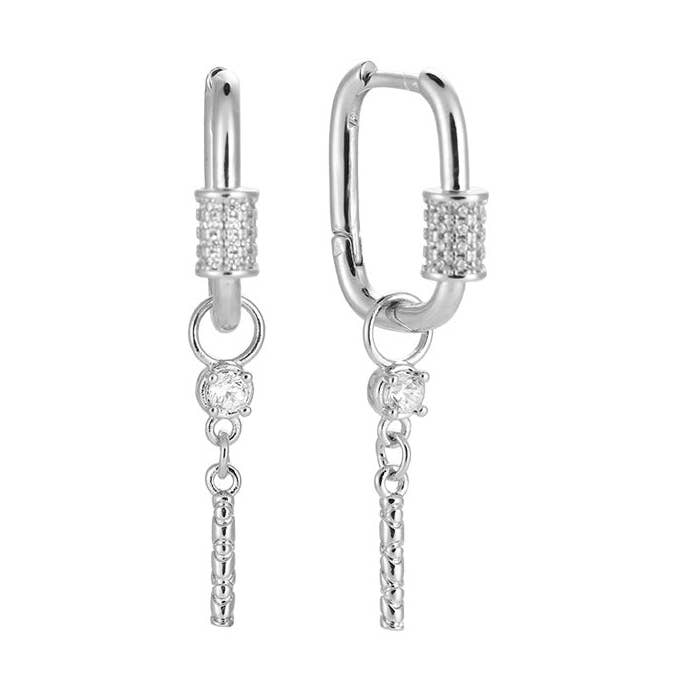 Viora silver earrings for wholesale on Faire0