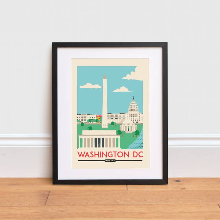 Washington DC Print for engroshandel hos The Creative Toucan ltd