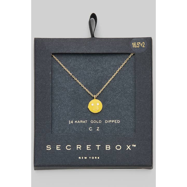 14K GOLD DIPPED SMILE NECKLACE for wholesale by Girly