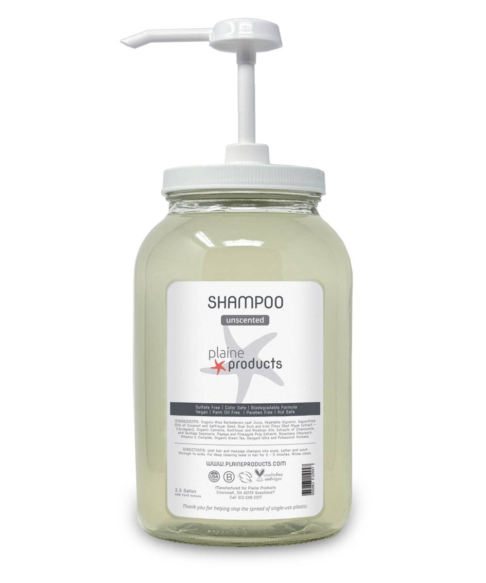 Plaine Products - Wholesale Hair Shampoo - Shampoo One Gallon Bulk Reusable (pump not included)5