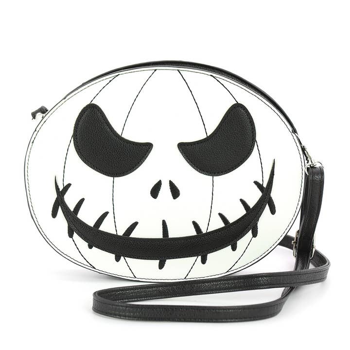 Sac bandoulière Jack-O-Lantern blanc phosphorescent pour la vente par COMECO INC