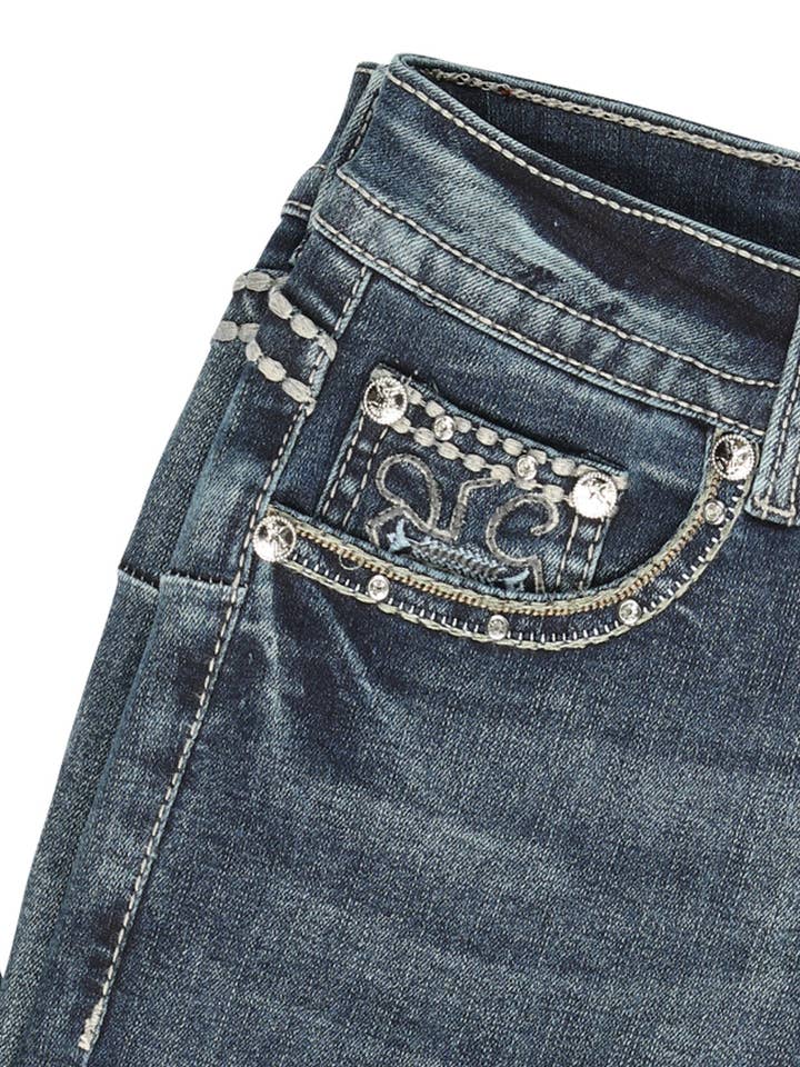 El General Western Wear – wholesale Jeans – Women’s – Centenario Hip-Up Bootcut Denim Jeans - Dark Blue 453213