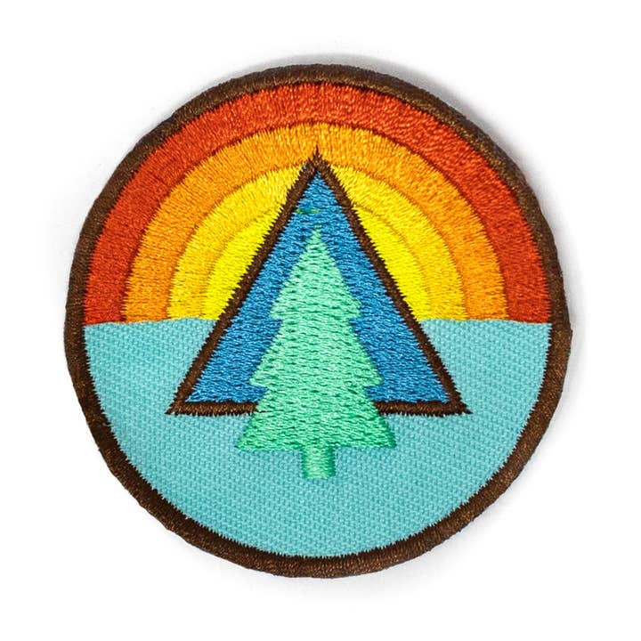 Patch - Mini Tree Sunrise Sew-on for wholesale by Ello There Outdoors