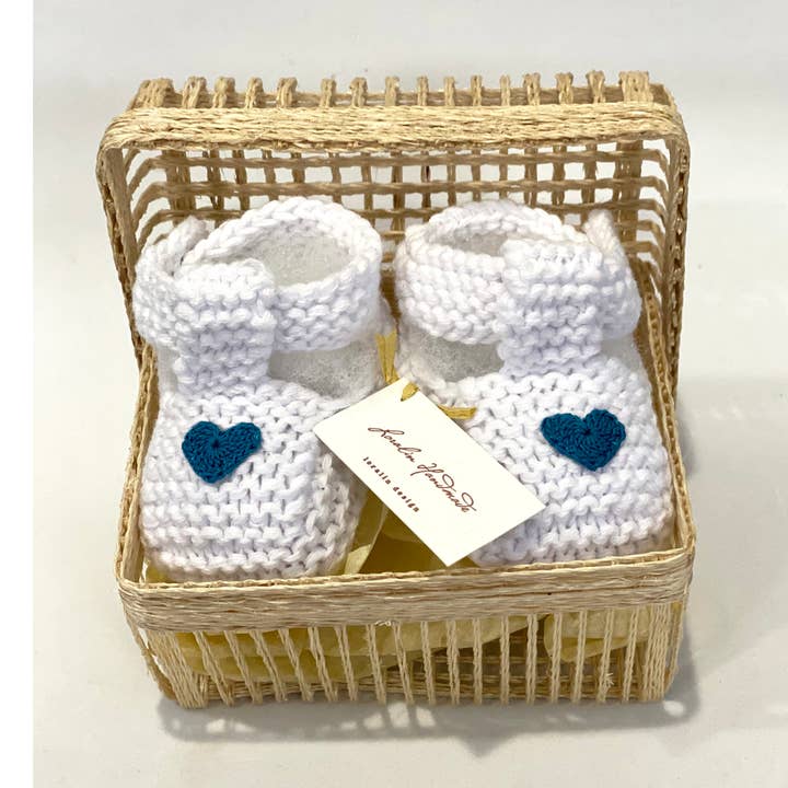 White Heart støvletter i kurv for engroshandel hos Loralin Design