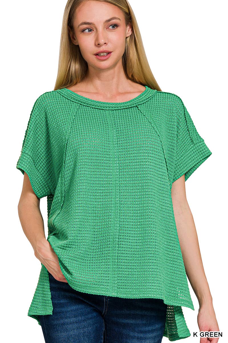 42POPS – wholesale Stickad topp - Dam – .Waffle Stickad Topp Prov2