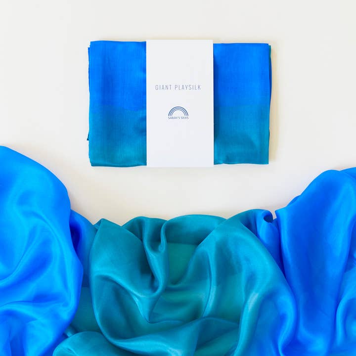 Giant Ocean Playsilk for wholesale by Sarah’s Silks