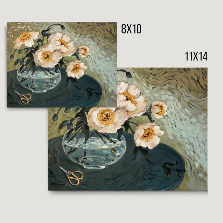 Elizabeth Bowman Studio - Wholesale Art Print - Morning Peonies - Art Print