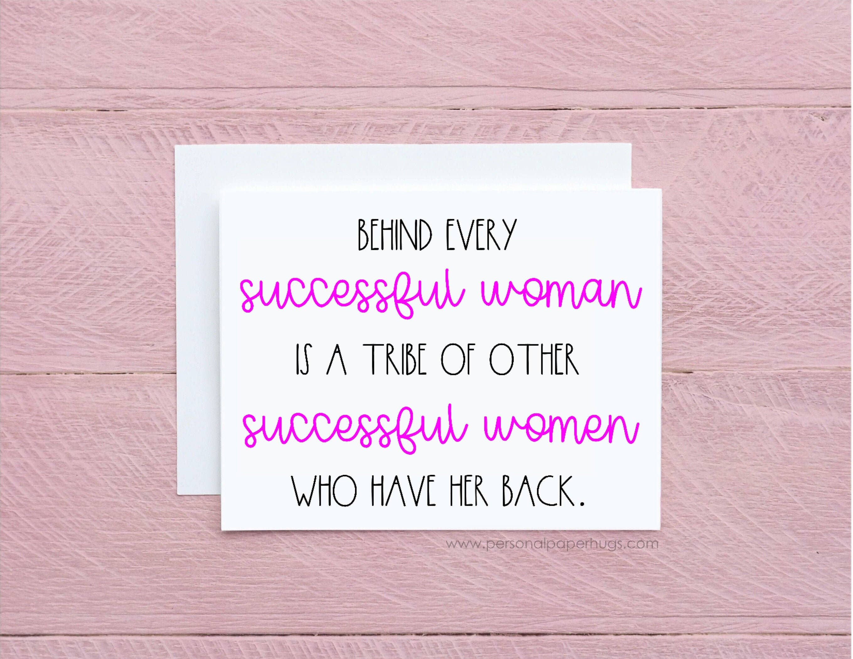 Personal Paper Hugs - Vendita all'ingrosso Biglietti di incoraggiamento - Biglietto di incoraggiamento per donne, ragazza boss card, scheda Boss Babe, scheda di supporto per donna, biglietto dell'amicizia, biglietto ragazza gang