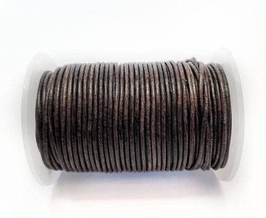 Sun Enterprises B.V. - Wholesale Craft Supplies - Round Leather Cord-1.5mm- VINTAGE DARK BROWN0