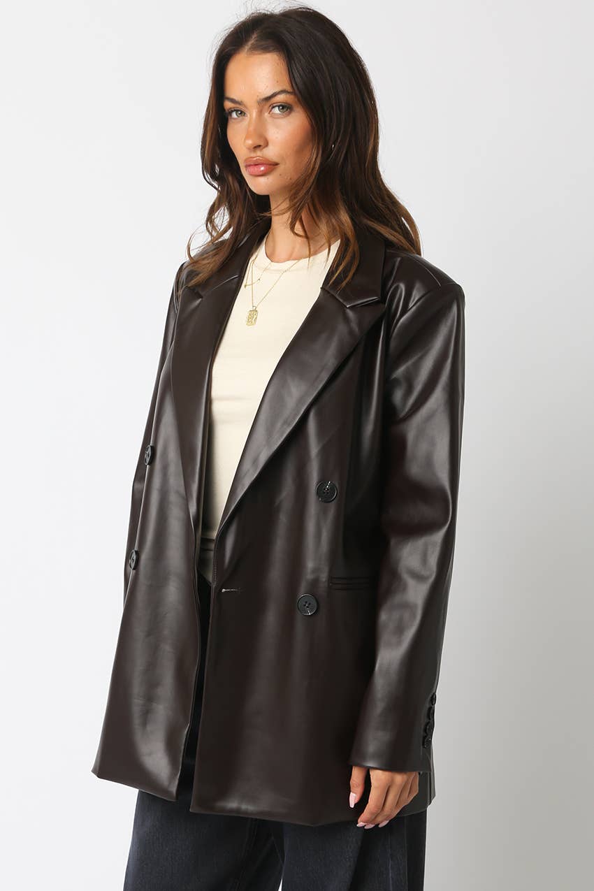 Olivaceous – Engroshandel Jakke - Dame – Zion PU Jakke5