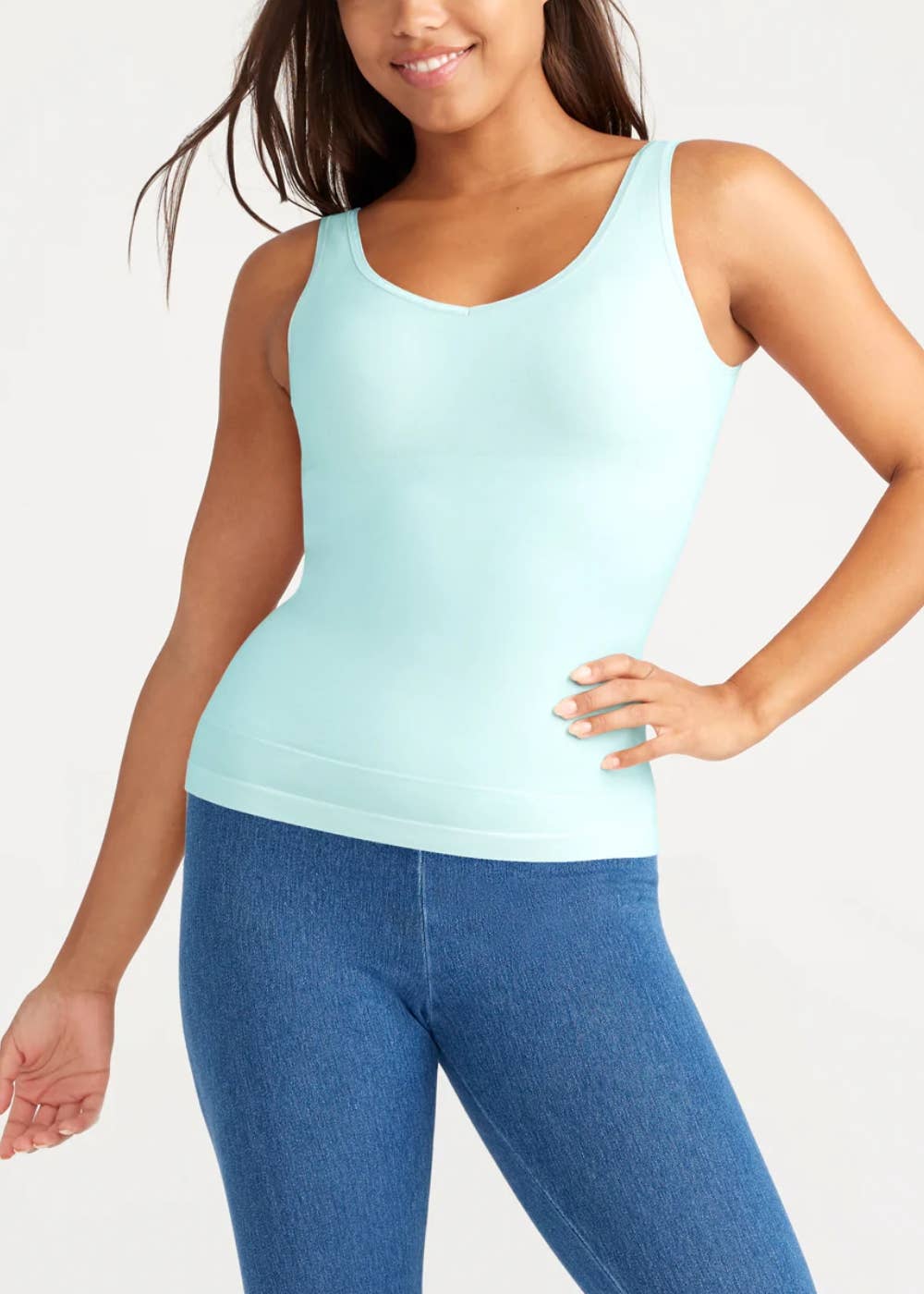 Yummie – Tops – Mulher por atacado – Regata Modeladora 2 em 1 Yummie SoftServe™ – Disponível em Plus Size14