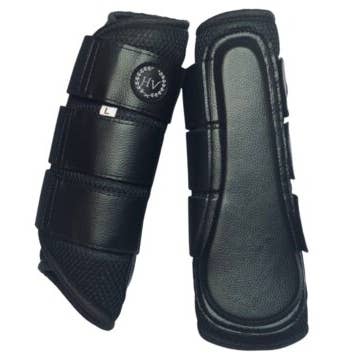 HV Collections - Wholesale Horseback Riding Gear - Brushing Boots with Silver Embelishments (set of 2)