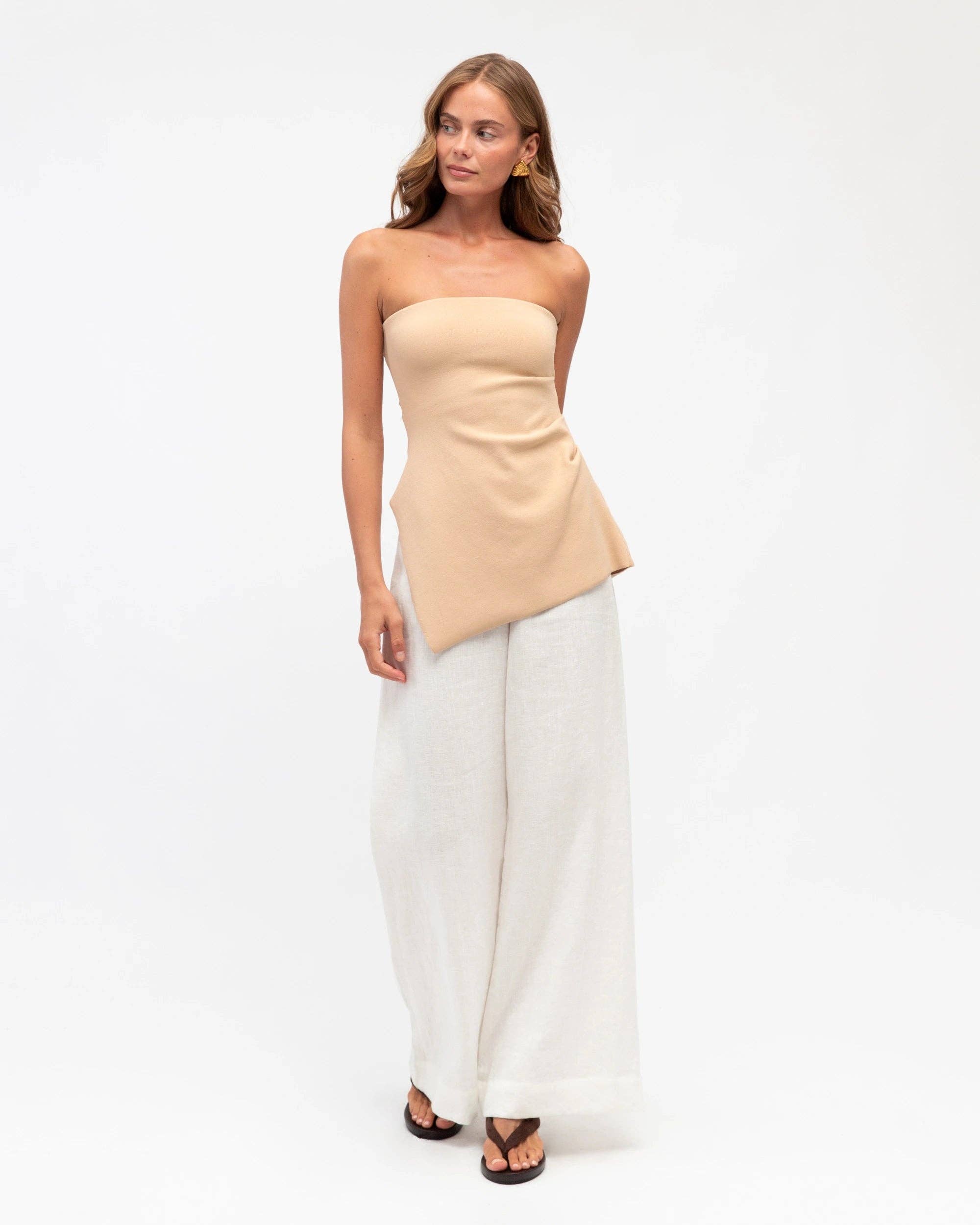 Global Fashion House - Wholesale Knit Top - Women's - STRAPLESS LONGLINE KNIT TOP5