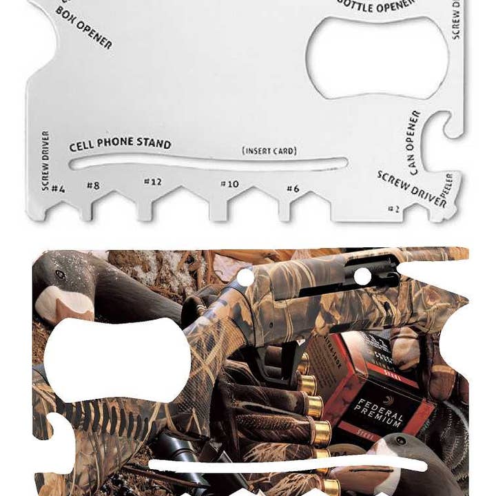 Hunting Multi Tool Wallet Card for wholesale by JAC Wholesale