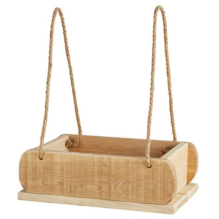 Hanging Wood Planter for wholesale by 47th & Main (Creative Brands)
