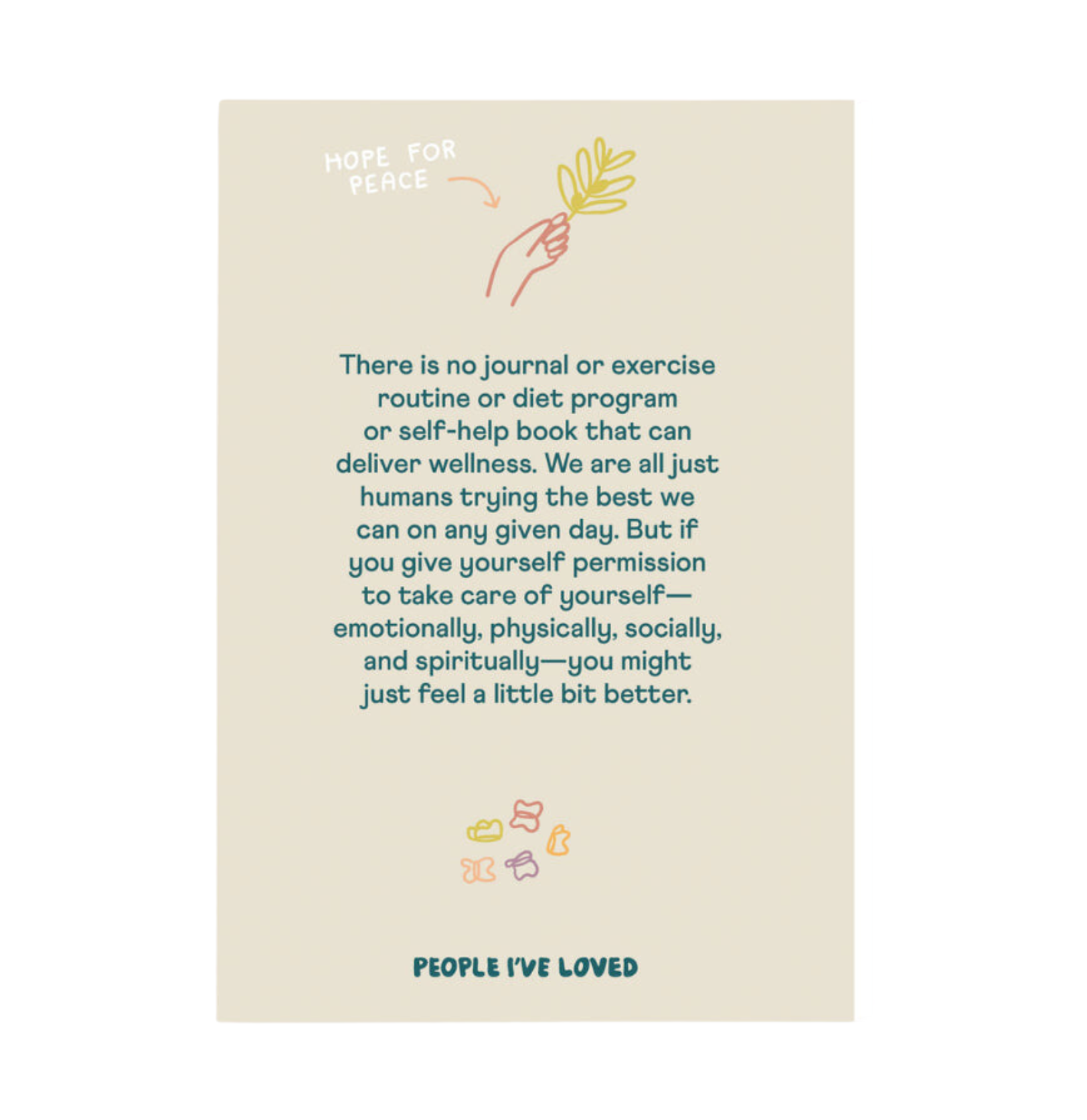 People I've Loved - Vendita all'ingrosso Diari/agende - Un diario del benessere1