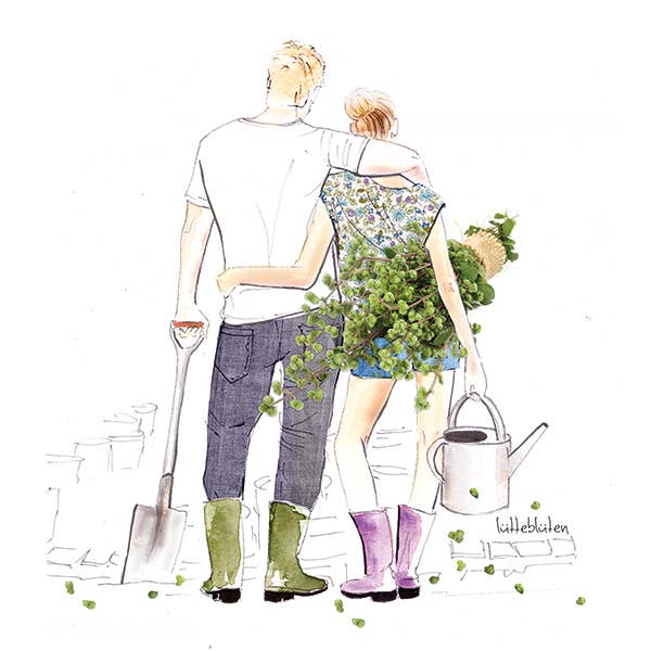 Lütteblüten - Vente Cartes de déclaration d'amour - Garden Time - Enveloppe Carte-cadeau1