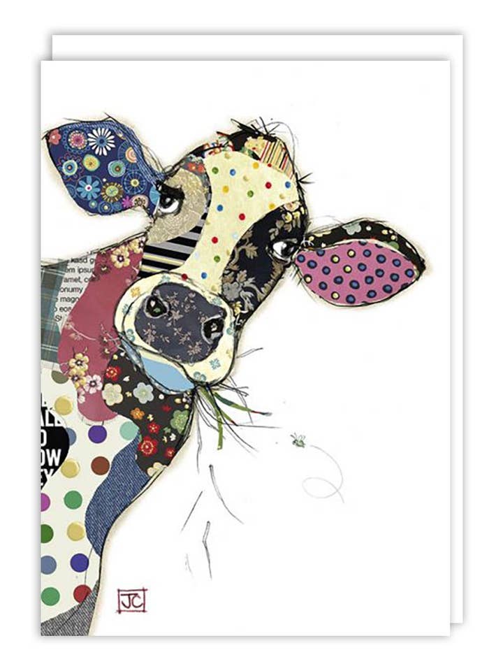 Connie Cow Blank Card for wholesale by Notes & Queries, Inc.