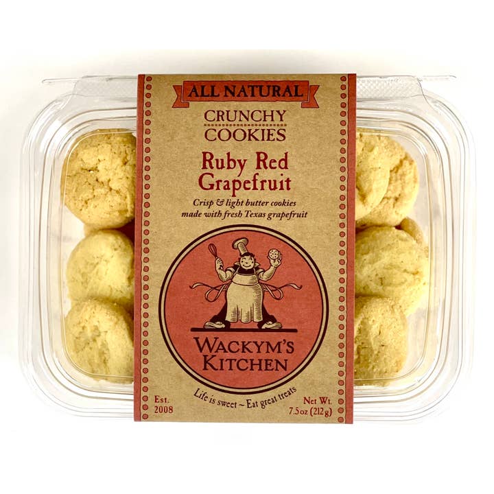 Ruby Red Grapefruit Cookies - 7.5 oz for wholesale by Wackym's Kitchen