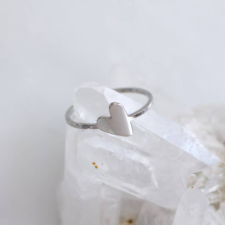 Mesa Blue - Wholesale Band/Stacked Ring - Heart Stack Ring - Â Waterproof