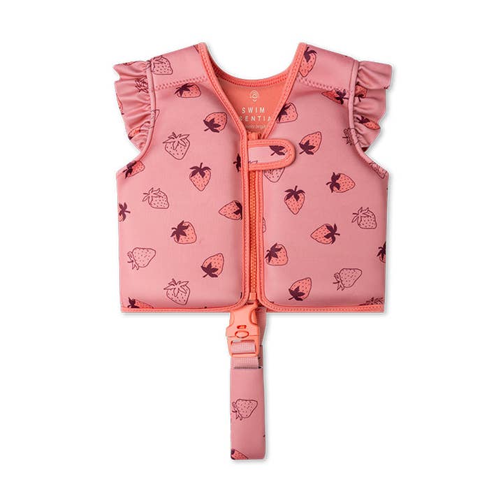 Svømmevest - Lyserød - Strawberry Fields - 1-2 år for engroshandel hos Swim Essentials