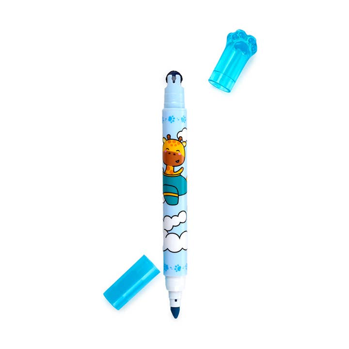 Puckator Ltd – wholesale Färgmarkering – Adoramals Wild 2-i-1 Highlighter & Stämpelhjulpenna4