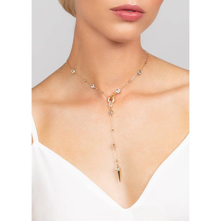 Ariel Taub - Wholesale Y-neck/lariat necklace - Ricky Spike Charm Lariat Necklace2