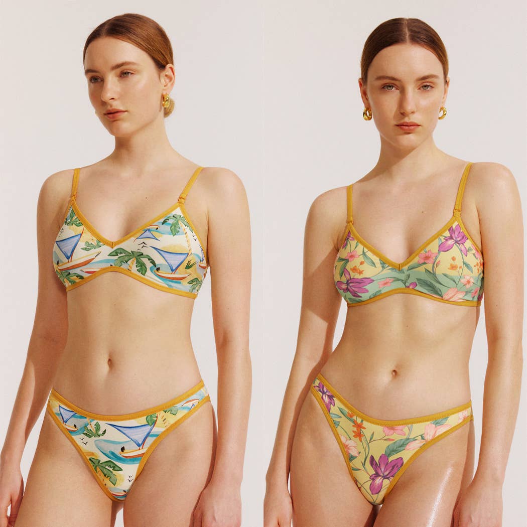 Visual Mood - Wholesale Two Piece Swimsuit - Women's - KRISTINA Reversible Bikini Set1