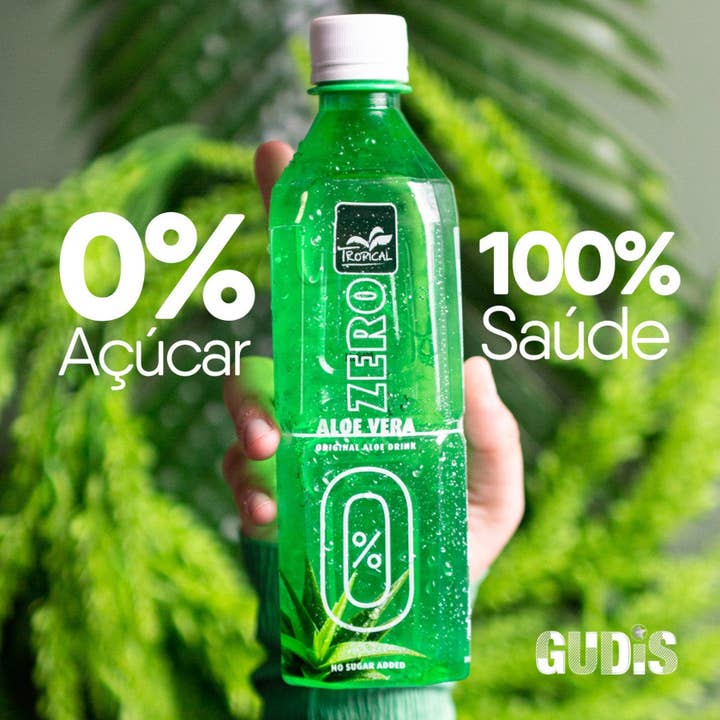 Gudis – Großhandel Aromatisiertes/infundiertes Wasser (ohne Kohlensäure) – Aloe Vera Zero Getränk 500 ml