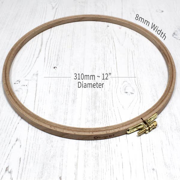 Nurge - Wholesale Embroidery/Cross Stitch Supplies - Nurge 8mm (6/16") Beech Screwed Embroidery Hoop7