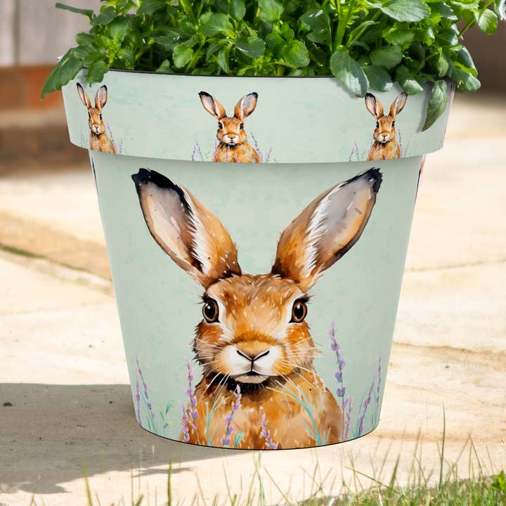 30cm Zest Pot - Hare for wholesale by CREEKWOOD GARDEN AND GIFT LTD