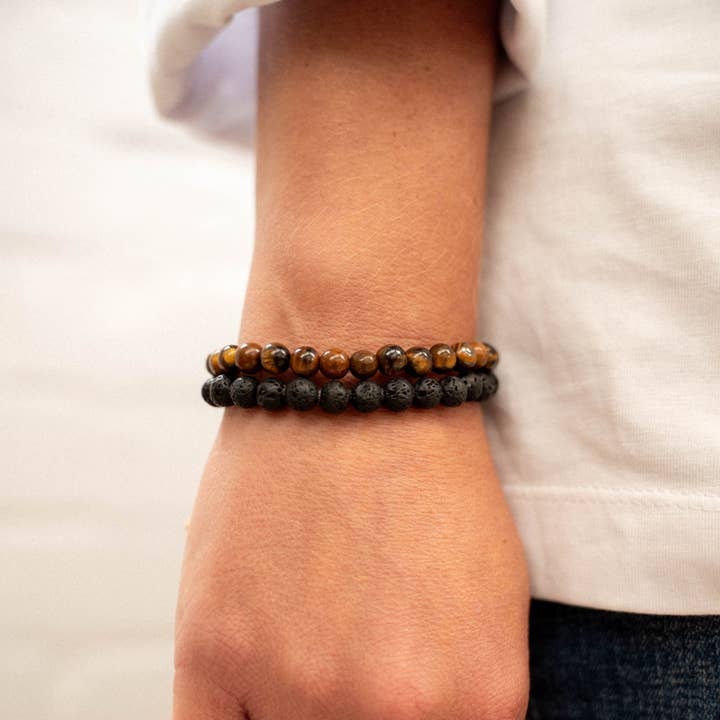 Pineapple Island - Wholesale Beaded Bracelet - Cannon Beach Natural Stone Bracelet by Pineapple Island