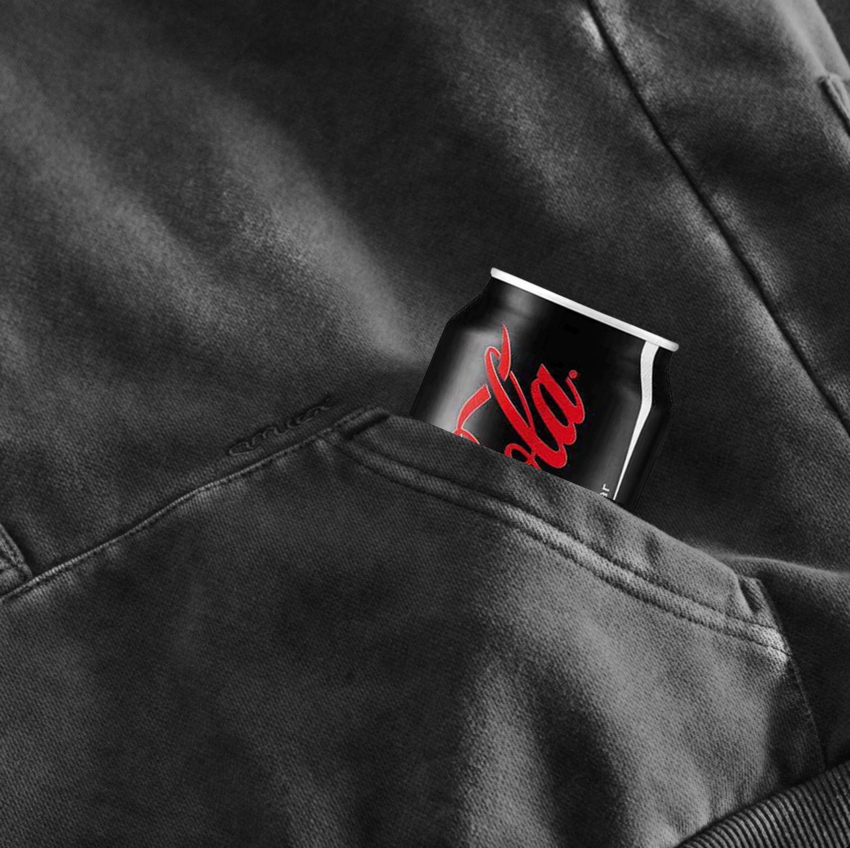 Noir Vintage Sweat à capuche charpentier en vente sur Faire3