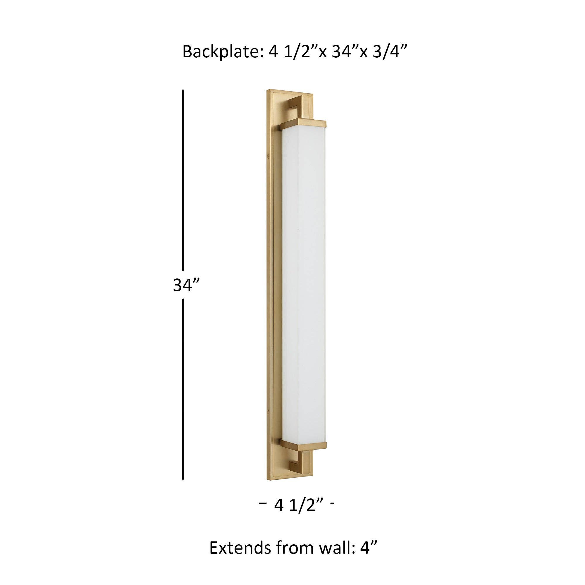 Brio Lighting - Wholesale Chandelier/Hanging Light - Zenith 34" Antique Brass LED Bathroom Vanity Light7