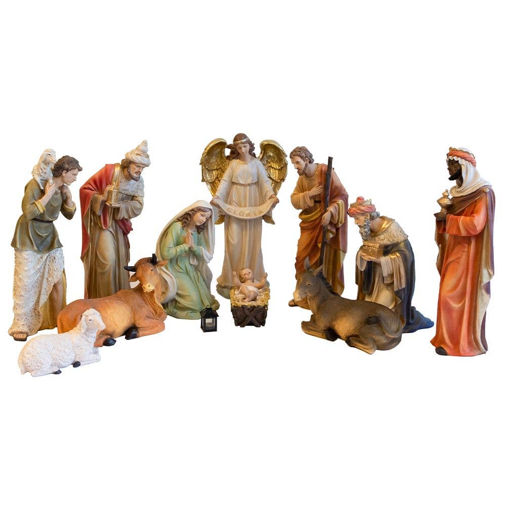 Village Gift Importers - Wholesale Nativity Scene Decor - Resin Hand-Painted Nativity Set 24"0