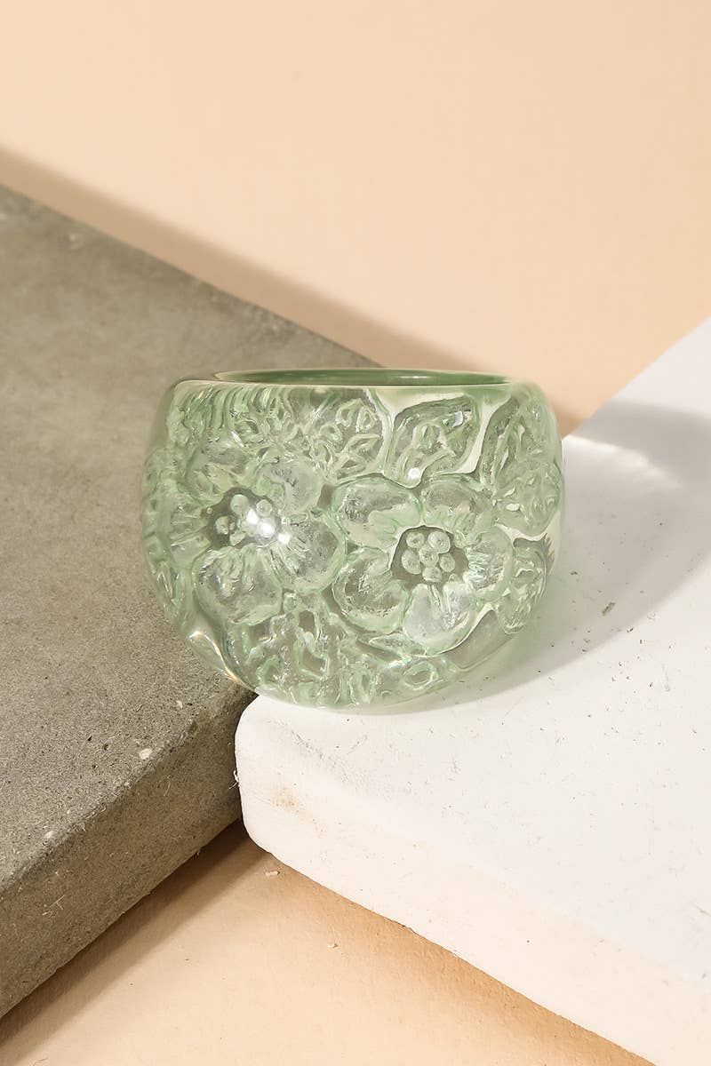 Anarchy Street – wholesale Cocktail/Statement Ring – Blomma harts kupol Ring5