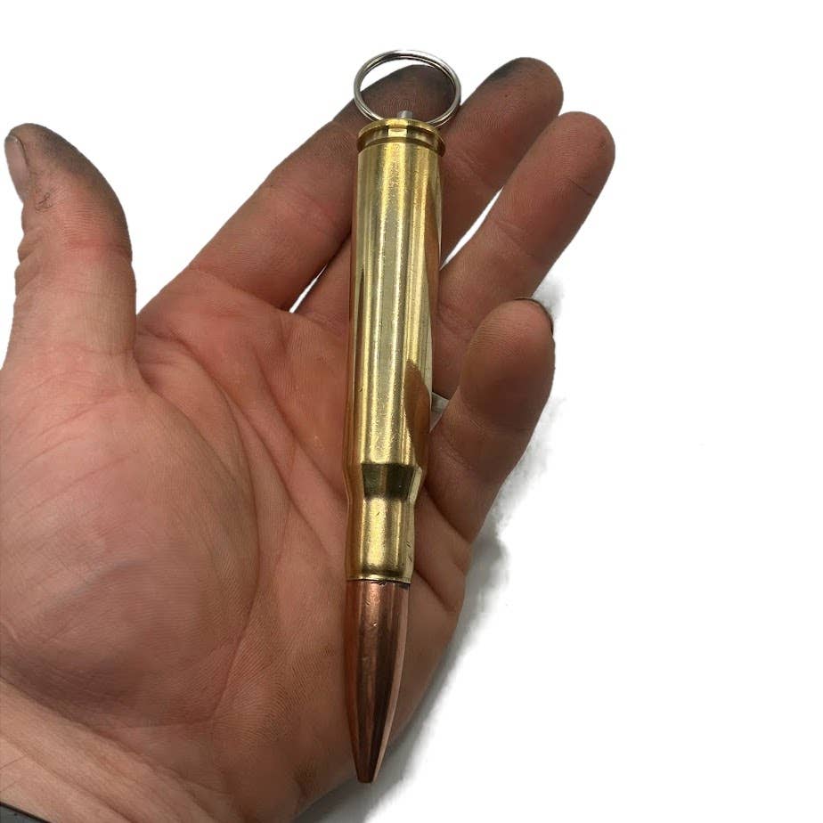 Vermont Cut Coins & 2nd Shot Round - Wholesale Keychain - Unisex - Bullet Keychains Style2- Many Calibers - .223 .45 9mm 50 BMG8