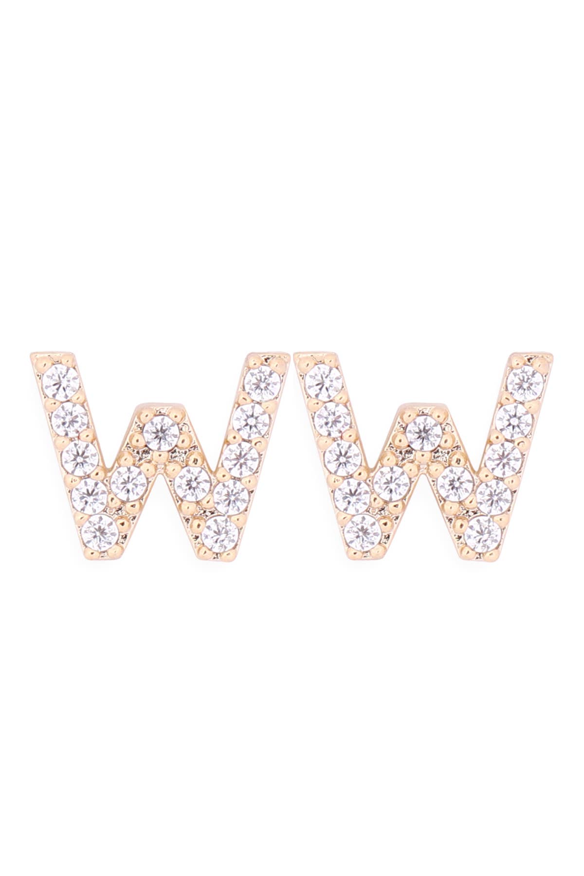 MYS Wholesale Inc - Wholesale Stud/Post Earrings - Cubic Zirconia Initial Earrings0