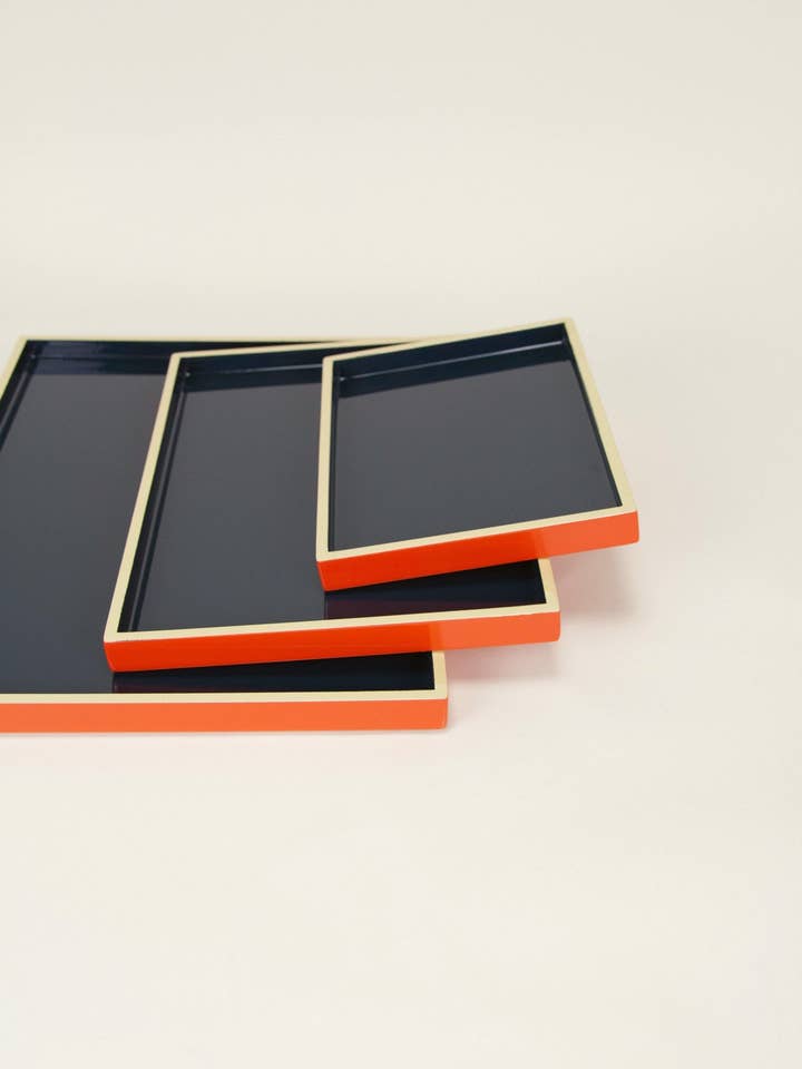 Nebuleuse rektangulære bakker (sæt med 3, S M L) for engroshandel hos rivêt - L'Indochineur