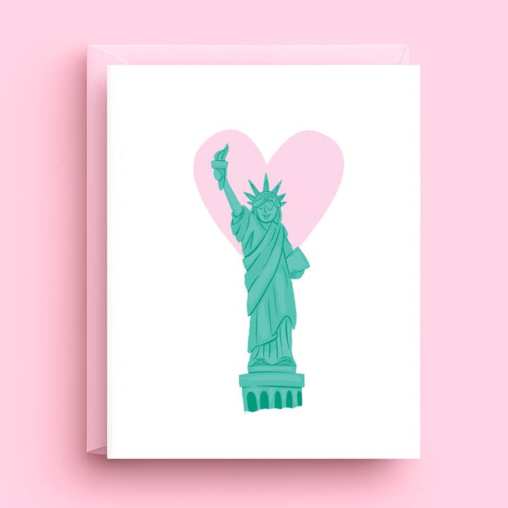 Lady Liberty Note Card (Boxed Set of 6) for wholesale by Nicole Marie Paperie