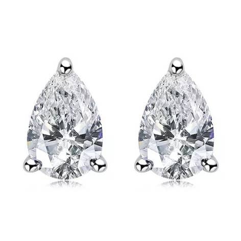 1,0ctw pæreformet moissanite ørestikker for engroshandel hos Ring Deluxe Fine Jewelry
