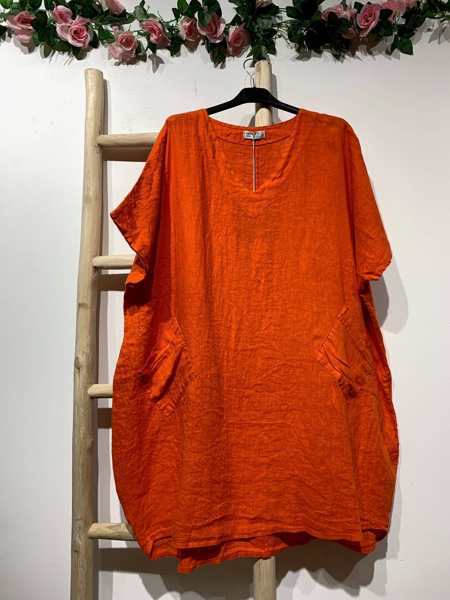 la maison des fibres naturelles - Wholesale Tunic - Women's - Tunic 62804 100% linen made in Italy43