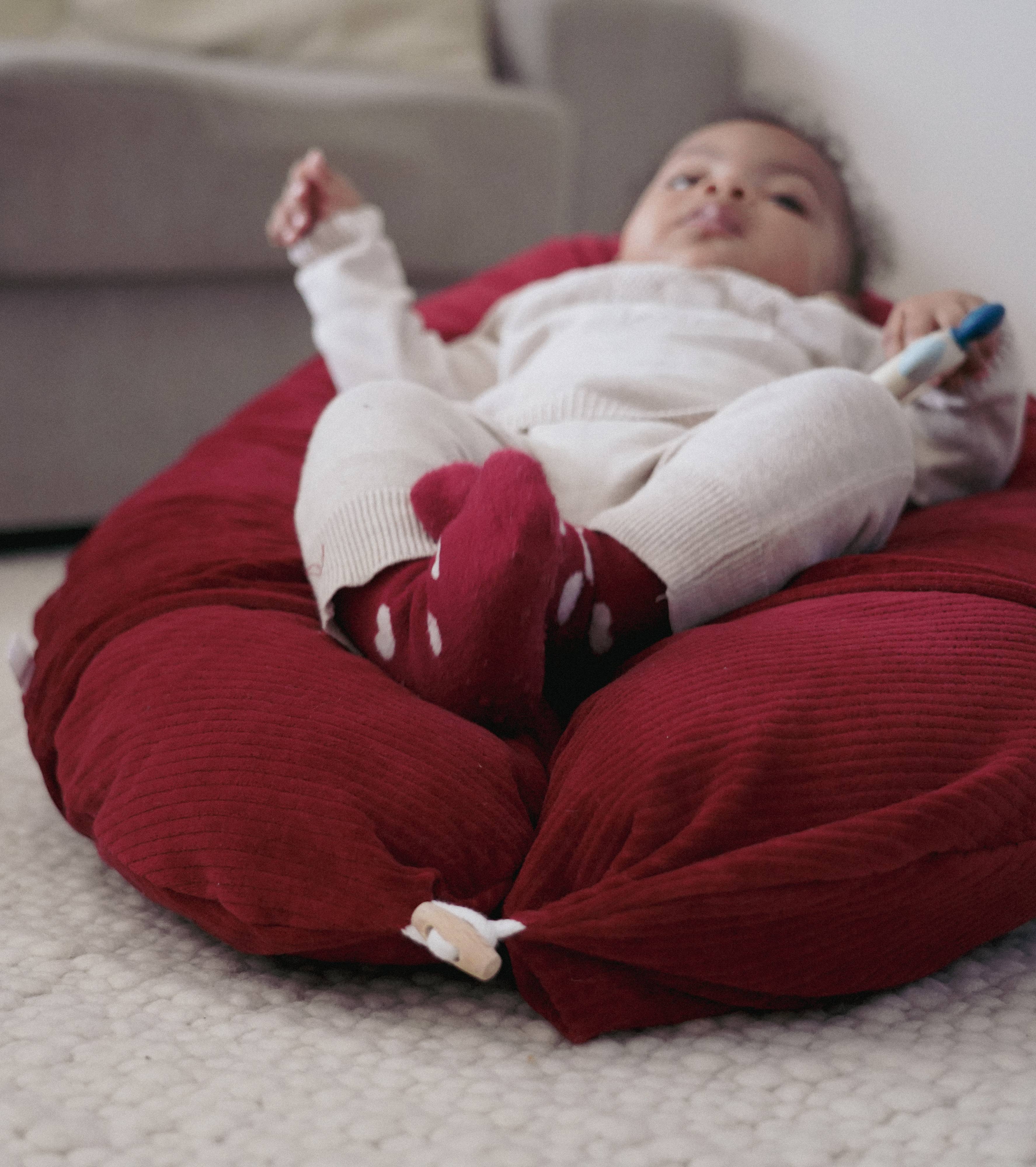 HOBEA-Germany GmbH - Wholesale Nursing Pillow/Pad - Maternity - Baby positioning cover for nursing pillow cord dark red