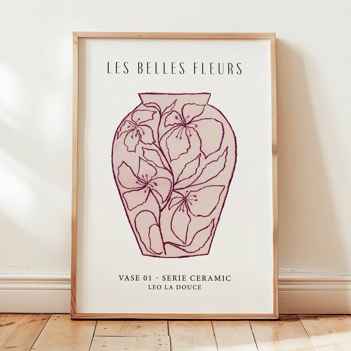 Impresión artística - Jarrón rojo para venta al por mayor de Leo La Douce GmbH