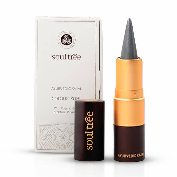 Eyeliner Kajal Grey Glow (004) SoulTree - 3 g para venta al por mayor de Ayurveda Specialist B.V.