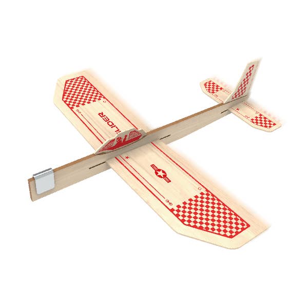 PlaySTEM - Wholesale Toy Plane - Kids - 9" Hand Launch Balsa Wood Glider Counter Display0